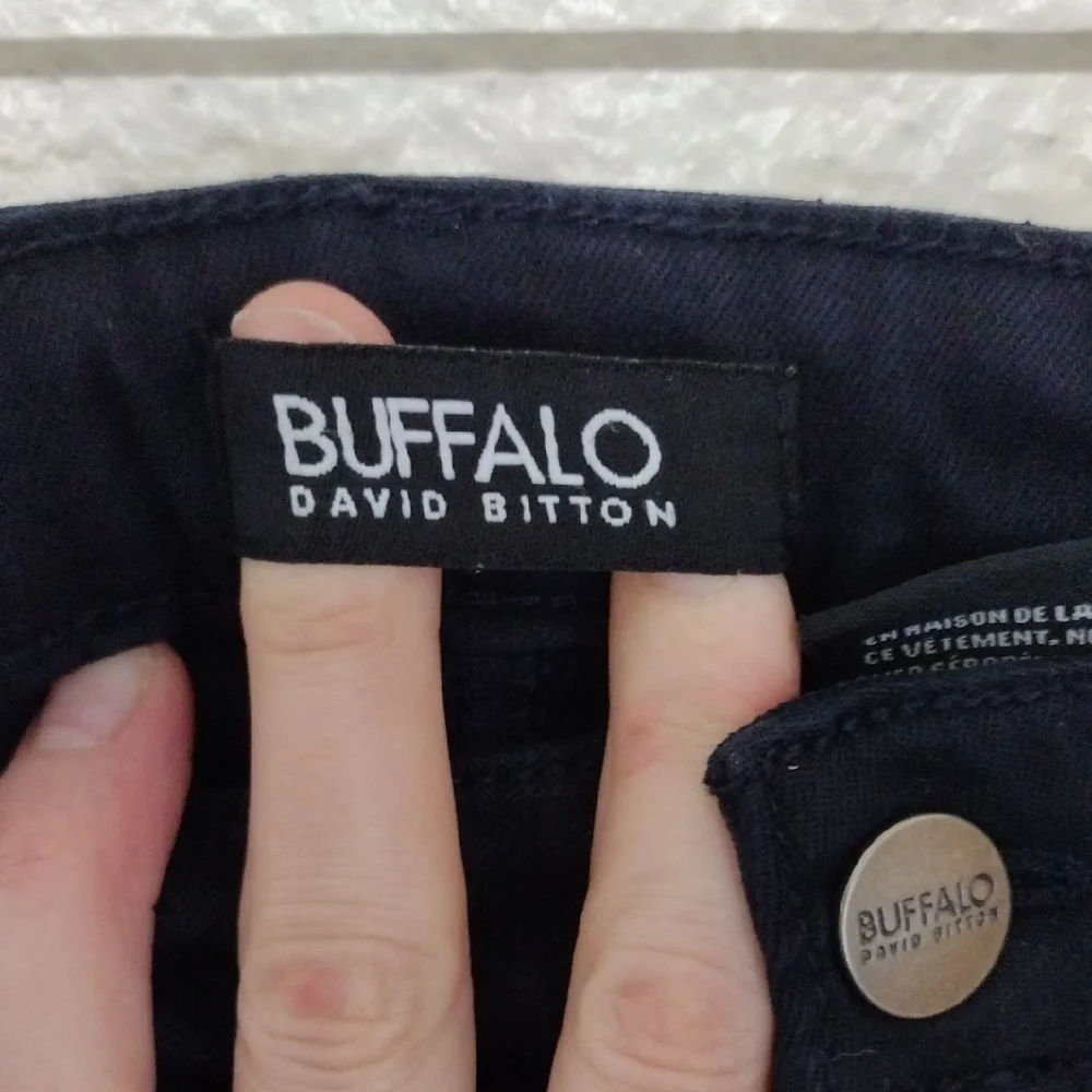 Buffalo David Bitton Black Skinny Jeans Modern Fit - Picture 2 of 9